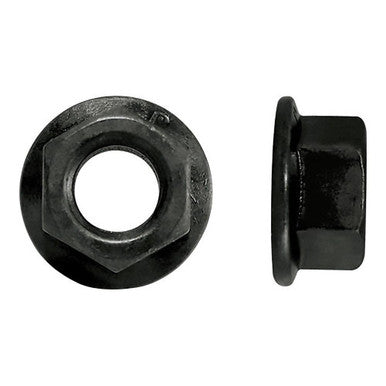 Paulin 244-988 M10-1.50 Metric Flange Nuts Steel Black Oxide Coarse Flange Type Class 10