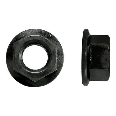 Paulin 244-986 M6-1.00 Metric Flange Nuts Steel Black Oxide Coarse Flange Type Class 10
