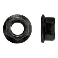 Load image into Gallery viewer, Paulin 244-986 M6-1.00 Metric Flange Nuts Steel Black Oxide Coarse Flange Type Class 10