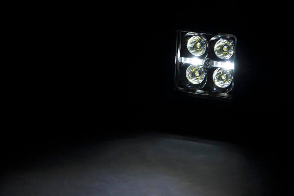 Rough Country 70803BLKDRL Black Series Cree LED Fog Light Kit