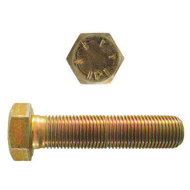 Paulin 080-806 1"-14 x 2-3/4" Hex Head Cap Screws Grade 8 UNF Zinc-Yellow FT