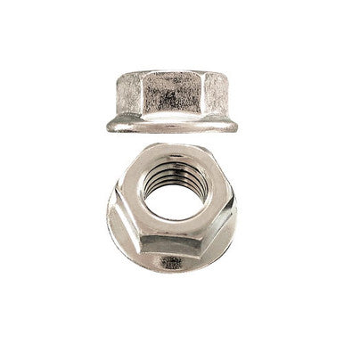 Paulin 118-118 3/8"-16 Flange Nuts Steel Zinc Coarse Standard