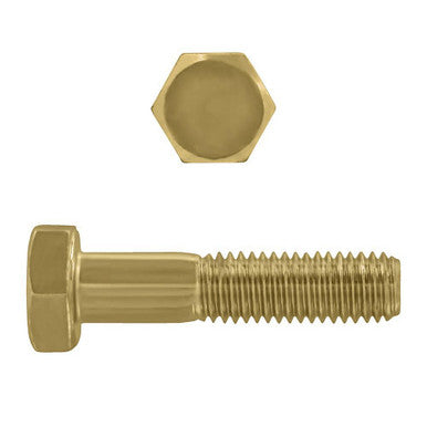Paulin 613-474 M16-2.00 x 80mm Metric Hex Head Cap Screws Class 10.9 Coarse Zinc-Yellow DIN931 PT