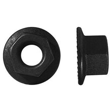 Load image into Gallery viewer, Paulin 910-0140 M8-1.25 Metric Flange Nuts Steel Black Oxide Coarse Flange Type Class 10