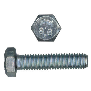 Paulin 024-049 M8-1.25 x 30mm Metric Hex Head Cap Screws Class 8.8 Coarse Zinc DIN933 FT