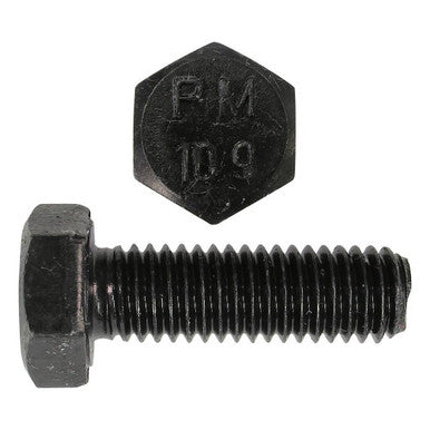 Paulin 612-414 M12-1.75 x 30mm Metric Hex Head Cap Screws Class 10.9 Coarse Bare Metal DIN933 FT