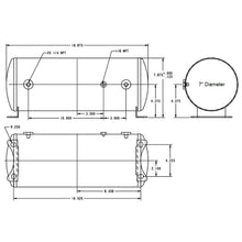 Load image into Gallery viewer, 3-Gallon-Aluminum-Air-Tank-With-Two-14-Npt-Ports-And-One-18-Npt-Port.