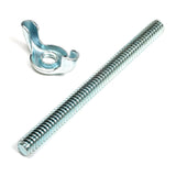 Trans-Dapt 2174 3 in. Air Cleaner Stud and Stamped Wing Nut (1/4 in.-20)