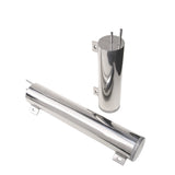Trans-Dapt 9912 3 in. x 16 in. Radiator Overflow Tank; 56 Oz.- ALUMINUM