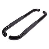 TRAILFX A0046B 3 Inch Round Bent 60 Degree Pwdr Ctd Black Steel W/O End Caps Rocker Panel Mount