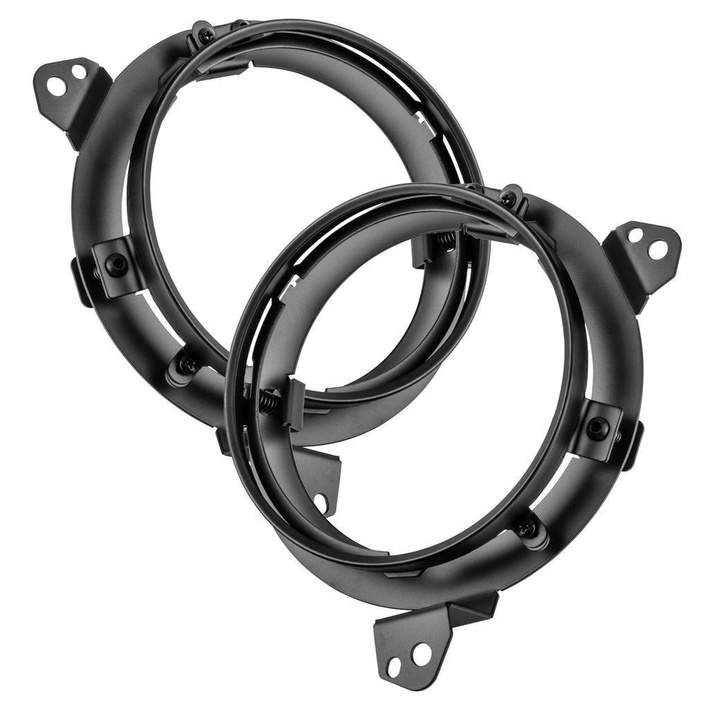 ~(3-Lbs.-11X10x10)~-2018-2019-Jeep-Wrangler-Jl-Adjustable-7In.-Headlight-Brackets-(Pair)