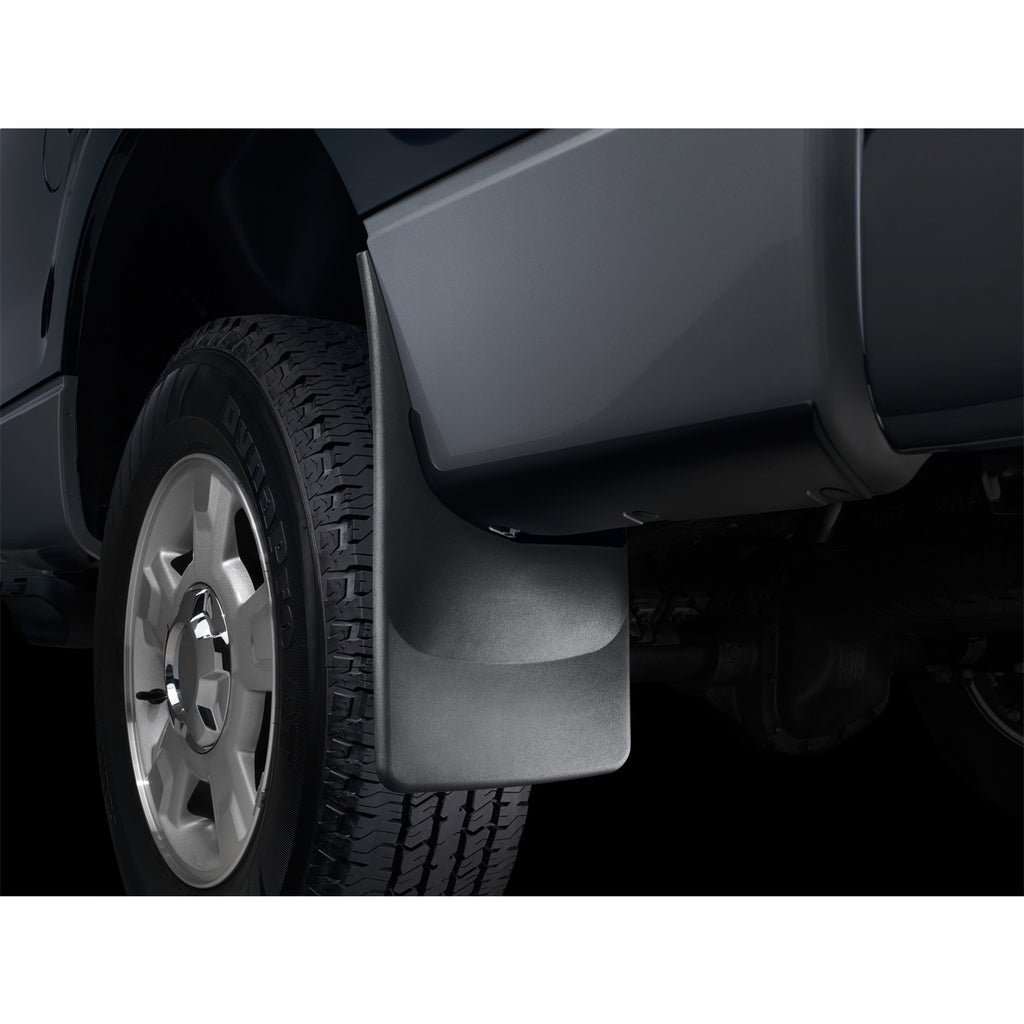 ~(3-Lbs.-19X13x4)~-Black-No-Drill-Mudflaps-Dodge-Ram-3500-2010---2013-With-Oe-Flares;-A-Plastic-Rock-Chip-Trim-Piece-May-Need-To-Be-Removed-To-Ensure-Proper-Installation.-Does-Not-Fit-Ram-3500