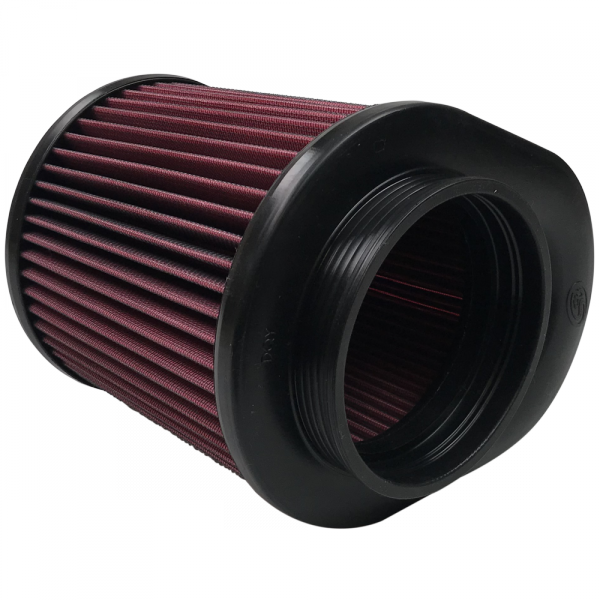 ~(3-Lbs.-12X10x10)~-Air-Filter-For-Intake-Kits-75-5074-Oiled-Cotton-Cleanable-Red-S-B