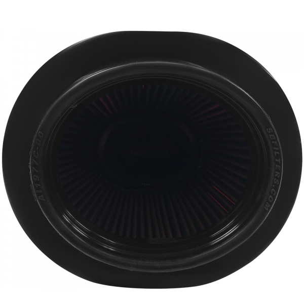 ~(3-Lbs.-10X9x8)~-Air-Filter-For-Intake-Kits-75-5105-75-5054-Oiled-Cotton-Cleanable-Red-S-B