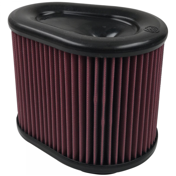 ~(3-Lbs.-12X10x10)~-Air-Filter-For-Intake-Kits-75-5074-Oiled-Cotton-Cleanable-Red-S-B