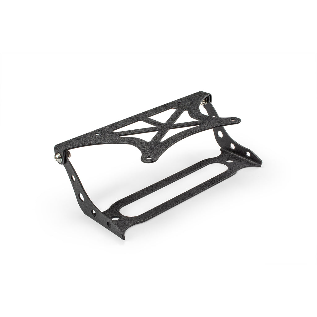 ~(3-Lbs.-14X8x5)~-Dv8-Flip-Up-License-Plate-Relocation-Bracket-Fairlead-Mounted