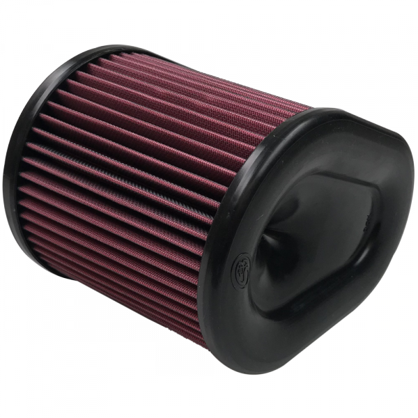 ~(3-Lbs.-12X10x10)~-Air-Filter-For-Intake-Kits-75-5074-Oiled-Cotton-Cleanable-Red-S-B
