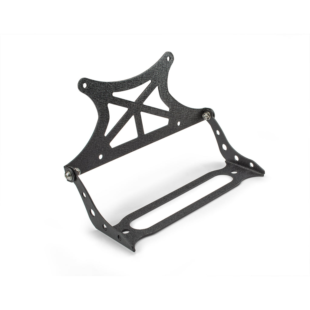 ~(3-Lbs.-14X8x5)~-Dv8-Flip-Up-License-Plate-Relocation-Bracket-Fairlead-Mounted