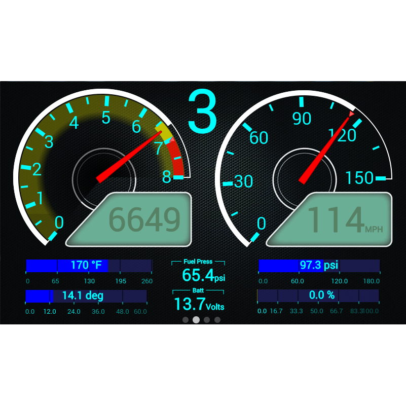 ~(3-Lbs.-12X9x5)~-Holley-Efi-Digital-Dash