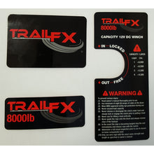 Load image into Gallery viewer, 3-Piece-Includes-One-Trail-Fx-One-8000Lb-One-Capacity--Warning