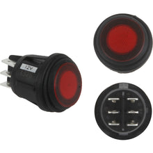 Load image into Gallery viewer, 3-Position-Rocker-Switch-(OnOffBacklight),-Red,-Single