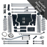 Rubicon Express RE7223T 3.5 in. Extreme-Duty Long Arm Lift Kit w. Rear Track Bar w. Twin Tube Shocks