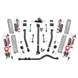 Rough Country 62850 3.5 Inch Jeep Suspension Lift Kit Vertex Reservoir Stage 2 Coils & Adj. Control Arms 18-20 Wrangler JL-2 Door