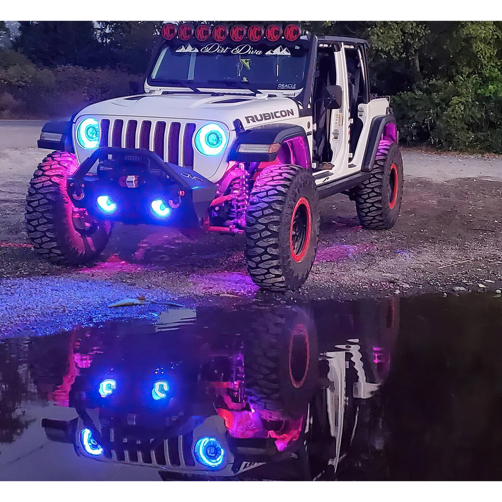 ~(3.6-Lbs.-8X5x5)~-Oracle-Bluetooth-Colorshift-Underbody-Rock-Light-Kit---4-Pcs