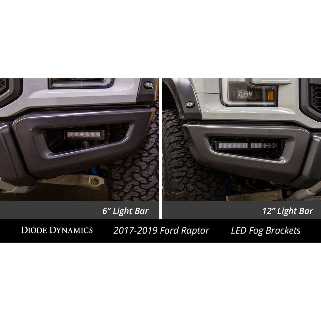 ~(3.9-Lbs.-18X6x4)~-2017-Raptor-Fog-Base-Bracket-Pair-Diode-Dynamics