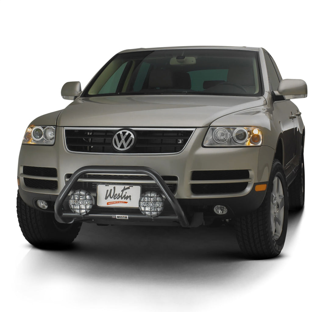 Westin 30-0025 Safari Bull Bar for Select Buick Rainier, Chevrolet Equinox, Chevrolet Tracker, Chevrolet Trailblazer, Ford Edge, Ford Escape, Ford Explorer, Ford Ranger, GMC Envoy, Honda CR-V, Hyundai Santa Fe, INFINITI QX4, Isuzu Ascender, Lexus GX470,