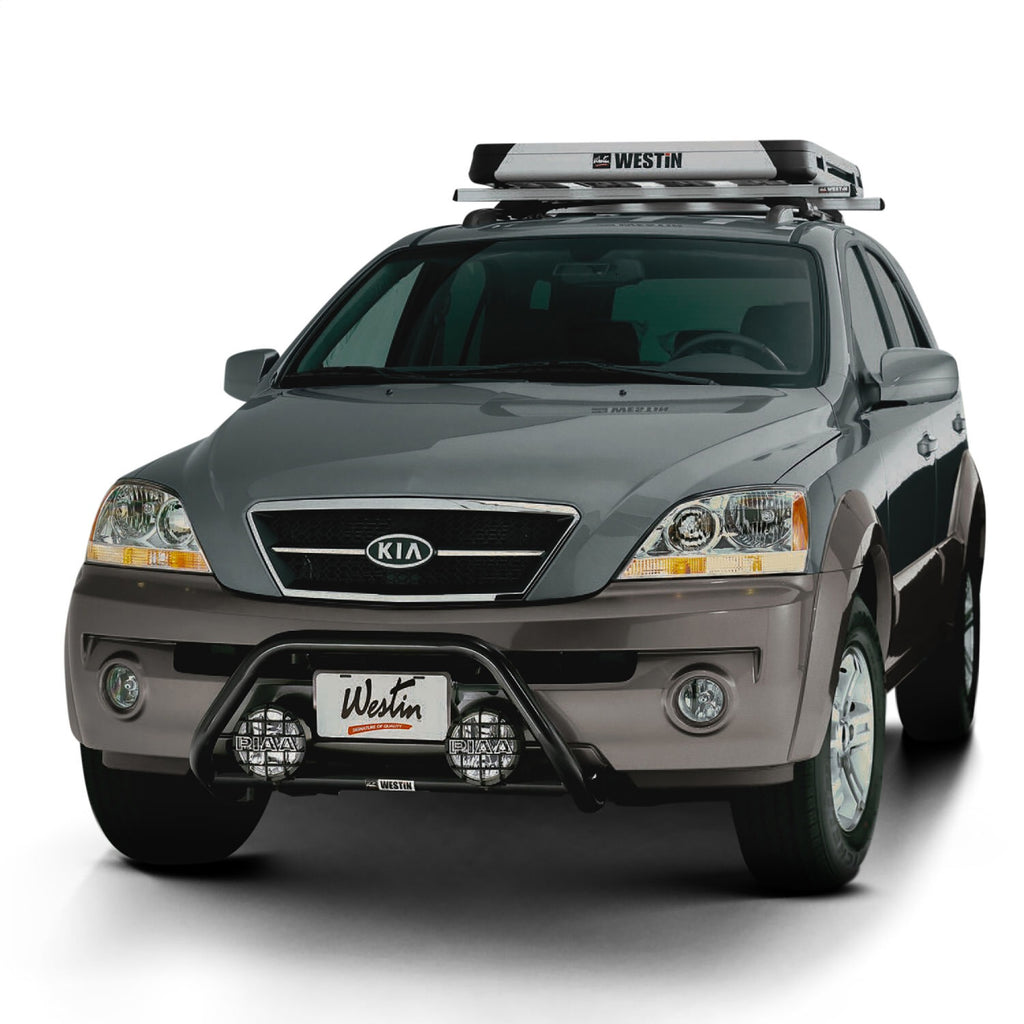 Westin 30-0025 Safari Bull Bar for Select Buick Rainier, Chevrolet Equinox, Chevrolet Tracker, Chevrolet Trailblazer, Ford Edge, Ford Escape, Ford Explorer, Ford Ranger, GMC Envoy, Honda CR-V, Hyundai Santa Fe, INFINITI QX4, Isuzu Ascender, Lexus GX470,