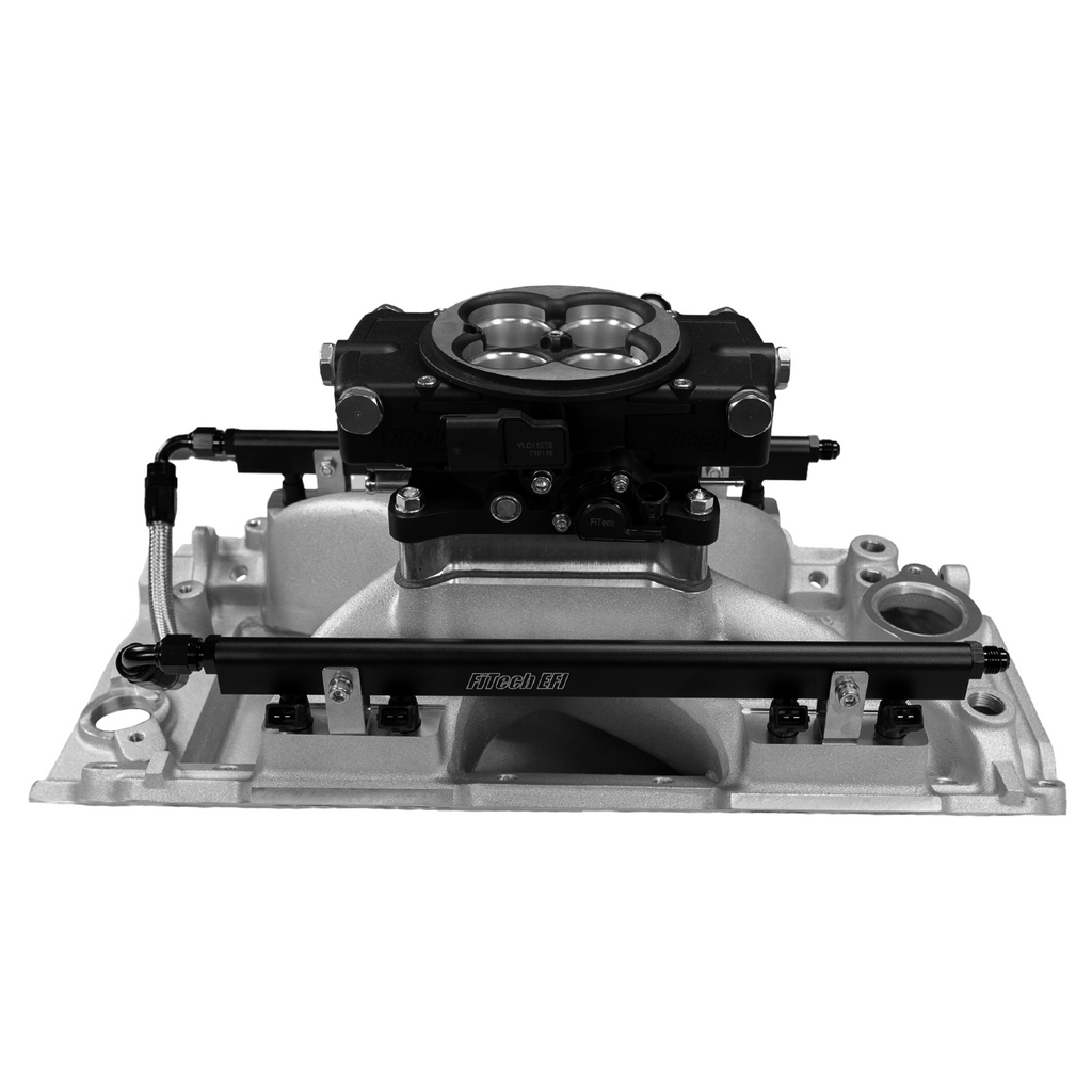 FiTech Fuel Injection 30-11-415 Ultra Port, 1000 HP Chevy Big Block Oval Port EFI System, Classic Black