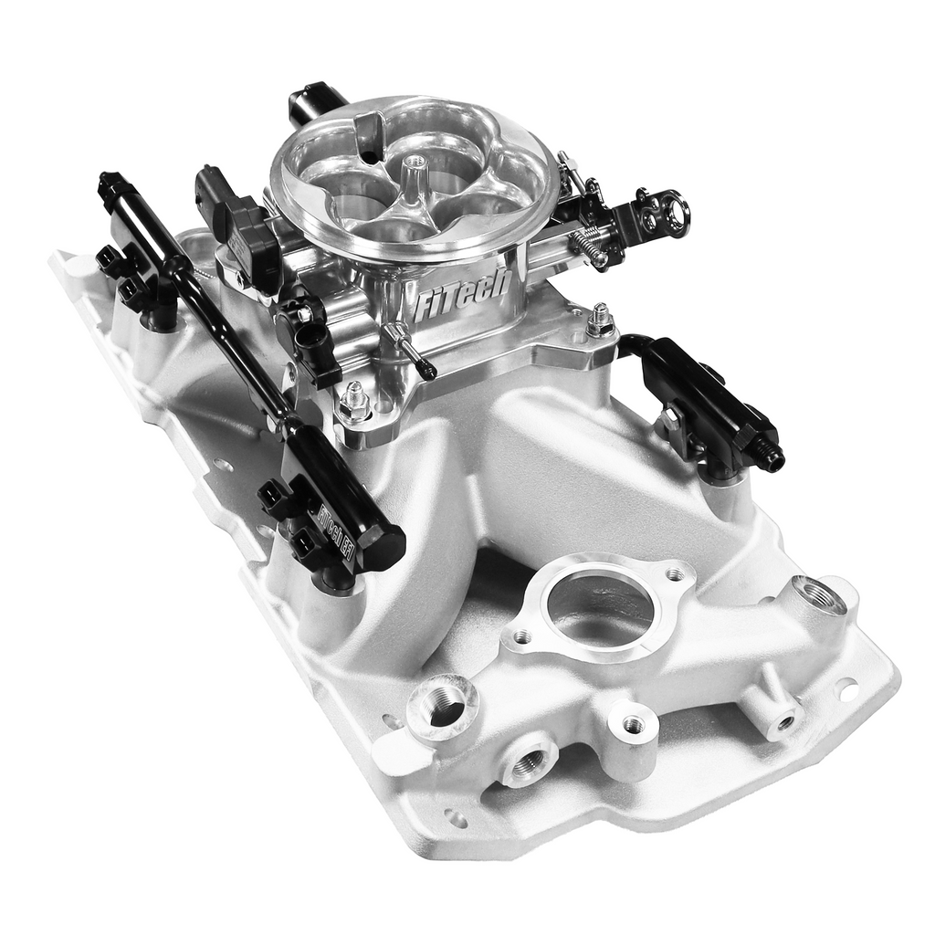 FiTech Fuel Injection 30-12-610 Ultra Port, 750 HP Chevy Small Block Port EFI System, Uni Brilliant