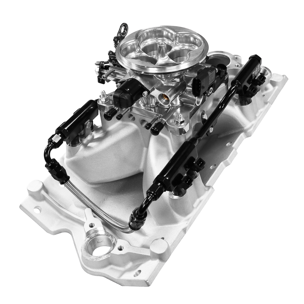 FiTech Fuel Injection 30-12-610 Ultra Port, 750 HP Chevy Small Block Port EFI System, Uni Brilliant