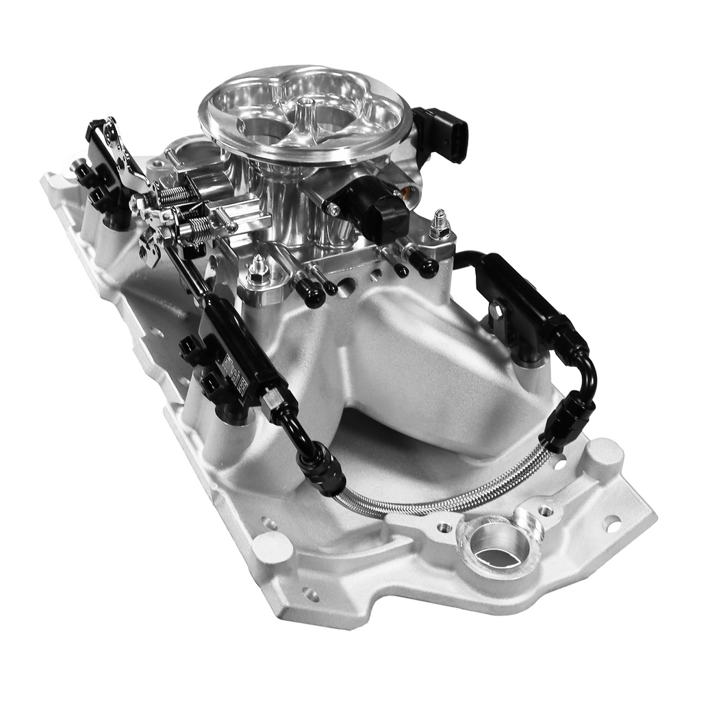FiTech Fuel Injection 30-12-610 Ultra Port, 750 HP Chevy Small Block Port EFI System, Uni Brilliant