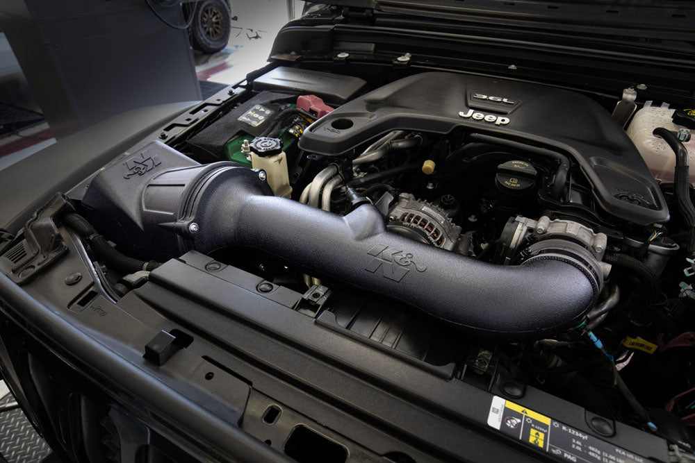 K&N 30-1576 Performance Air Intake System for Select Jeep Gladiator, Jeep Wrangler