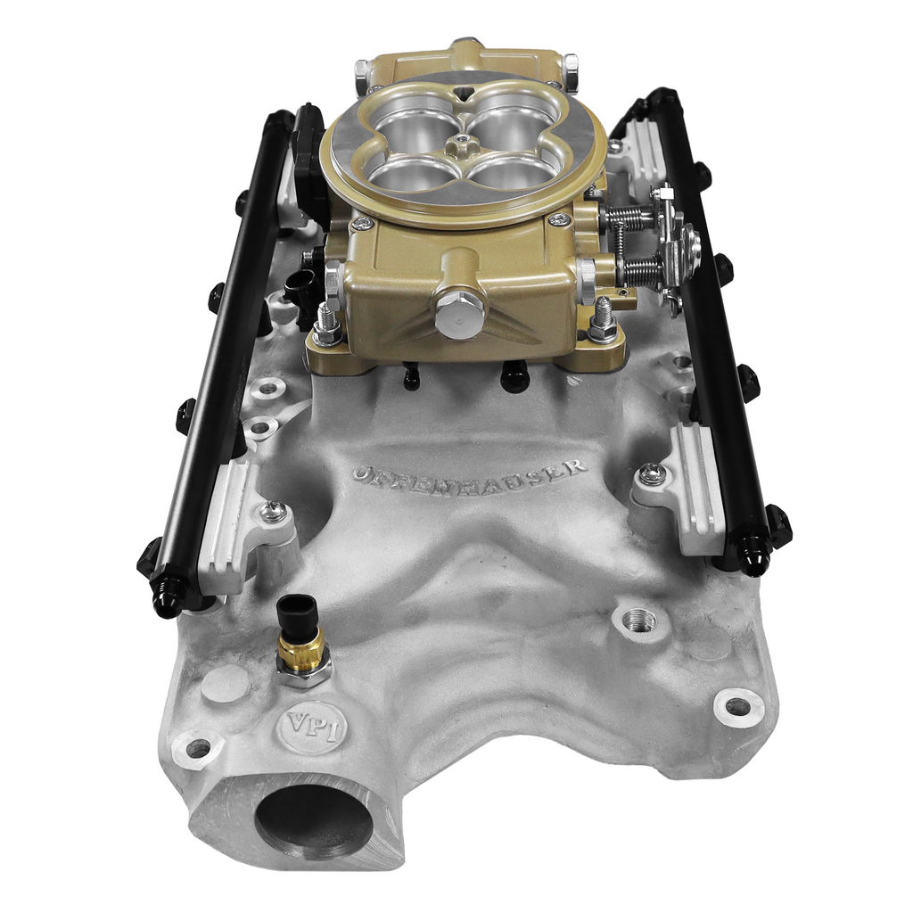 FiTech Fuel Injection 30-18-414 Ultra Port, 1000 HP Ford 351W, Offenhauser VPI,  Port EFI System, Classic Gold