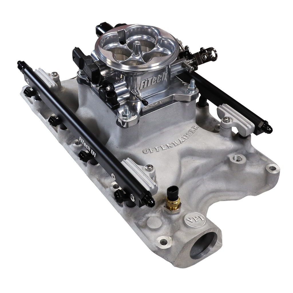 FiTech Fuel Injection 30-18-510 Ultra Port, 500 HP Ford 351W, Offenhauser VPI,  Port EFI System, Uni Brilliant