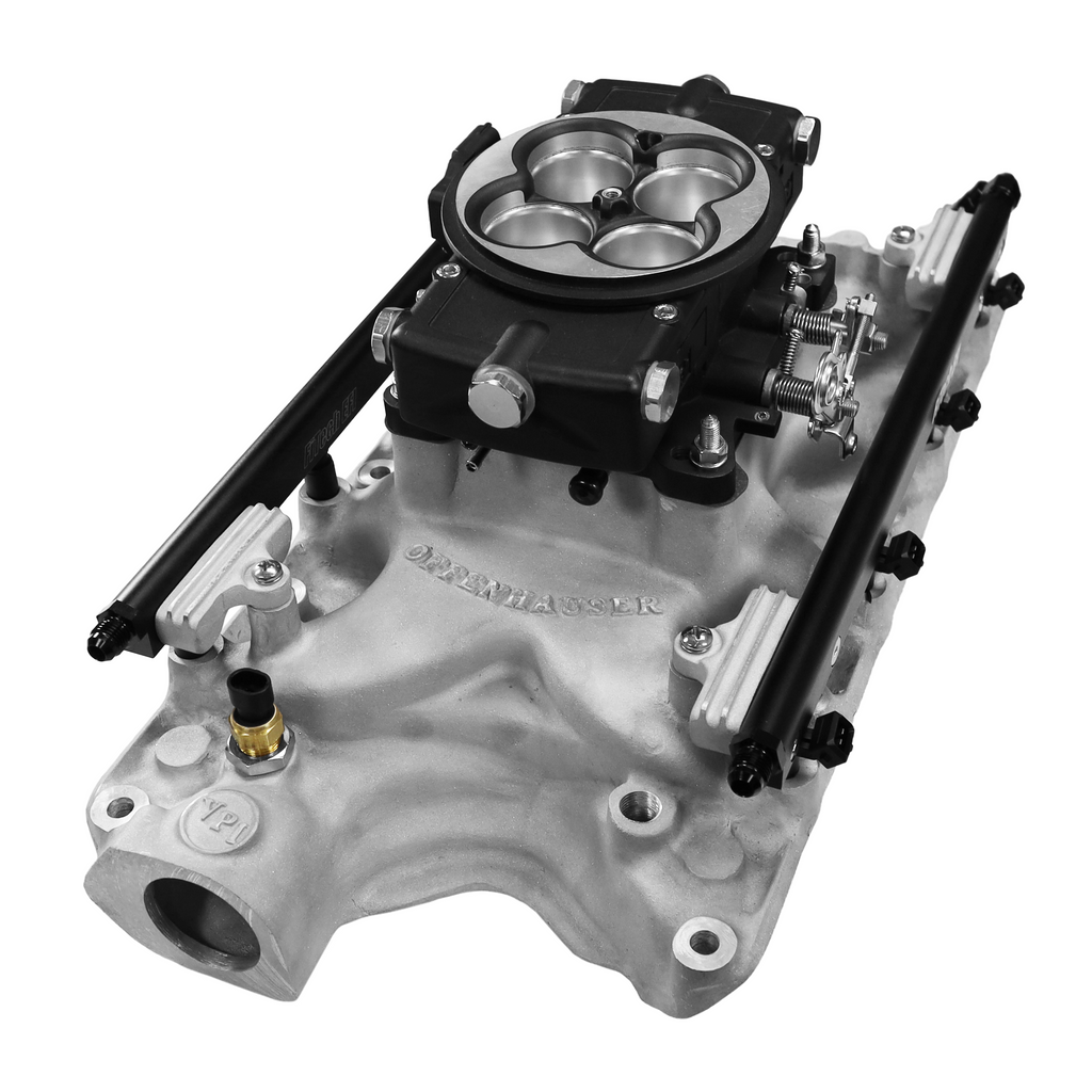 FiTech Fuel Injection 30-18-515 Ultra Port, 500 HP Ford 351W, Offenhauser VPI,  Port EFI System, Classic Black