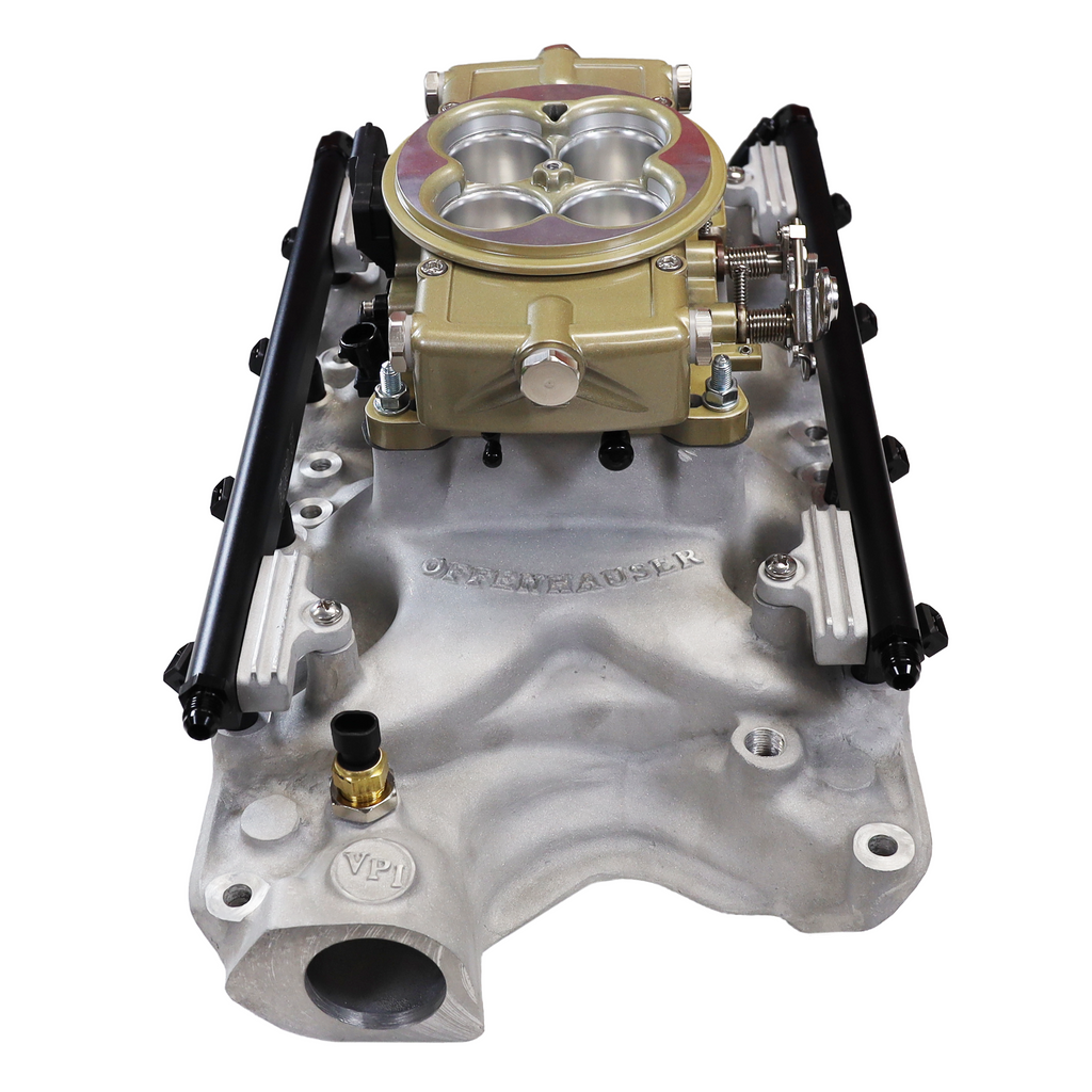 FiTech Fuel Injection 30-18-614 Ultra Port, 750 HP  Ford 351W, Offenhauser VPI,  Port EFI System, Classic Gold