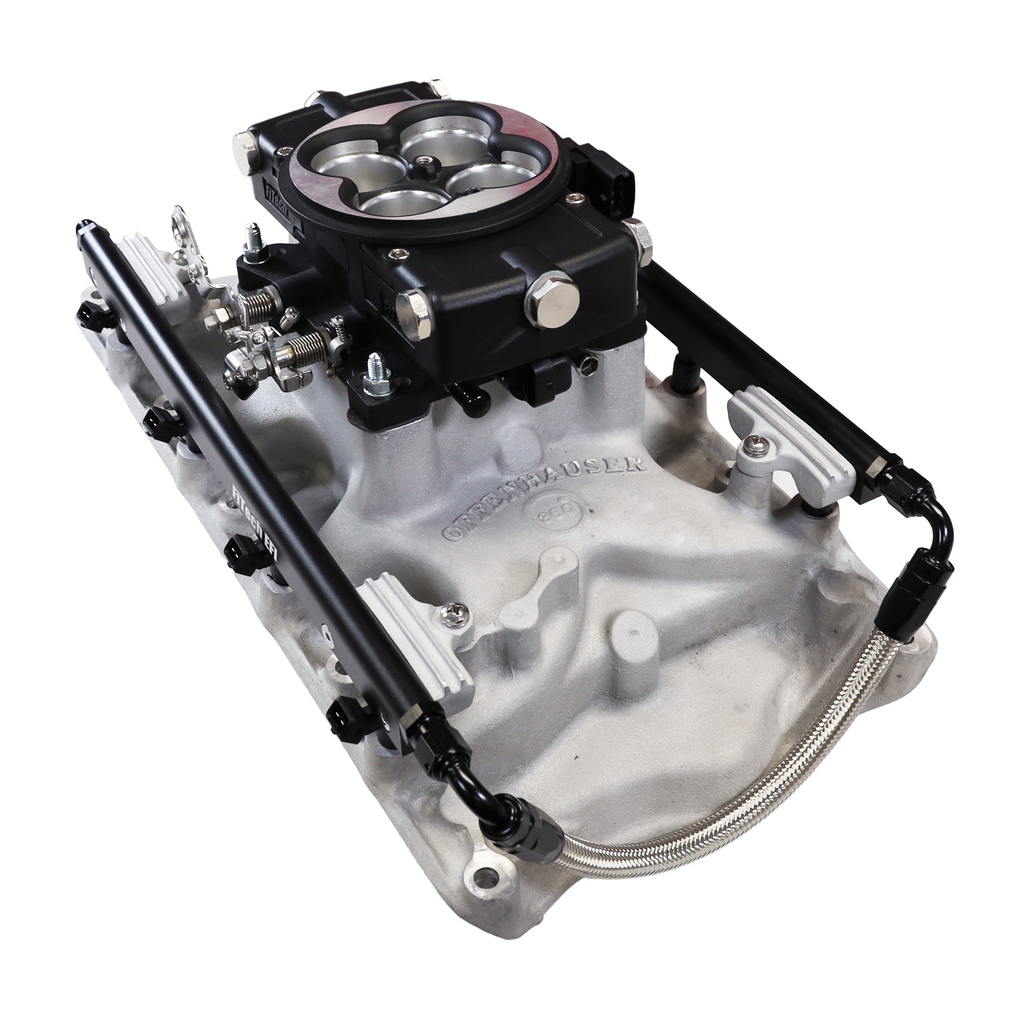 FiTech Fuel Injection 30-18-615 Ultra Port, 750 HP  Ford 351W, Offenhauser VPI,  Port EFI System, Classic Black