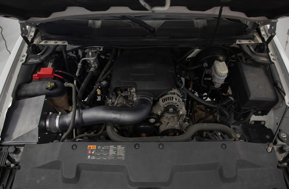 K&N 30-3070 Performance Air Intake System for Select Cadillac Escalade, Cadillac Escalade ESV, Cadillac Escalade EXT, Chevrolet Avalanche, Chevrolet Silverado 1500, Chevrolet Suburban, Chevrolet Suburban 1500, Chevrolet Tahoe, GMC Sierra, GMC Sierra