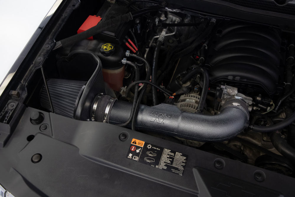 K&N 30-3082 Performance Air Intake System for Select Cadillac Escalade, Cadillac Escalade ESV, Chevrolet Silverado 1500, Chevrolet Silverado LD, Chevrolet Suburban, Chevrolet Tahoe, GMC Sierra, GMC Sierra 1500, GMC Sierra Limited, GMC Yukon, GMC Yukon XL