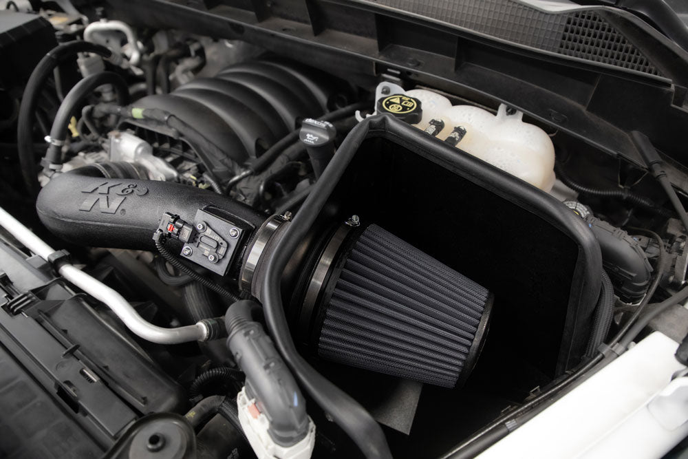 K&N 30-3110 Performance Air Intake System for Select Cadillac Escalade, Cadillac Escalade ESV, Chevrolet Silverado 1500, Chevrolet Silverado LTD, Chevrolet Suburban, Chevrolet Tahoe, GMC Sierra, GMC Sierra 1500, GMC Sierra Limited, GMC Yukon, GMC Yukon XL