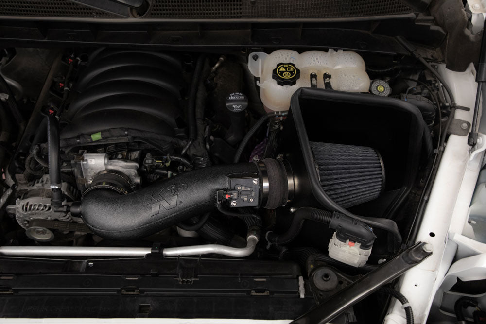 K&N 30-3110 Performance Air Intake System for Select Cadillac Escalade, Cadillac Escalade ESV, Chevrolet Silverado 1500, Chevrolet Silverado LTD, Chevrolet Suburban, Chevrolet Tahoe, GMC Sierra, GMC Sierra 1500, GMC Sierra Limited, GMC Yukon, GMC Yukon XL
