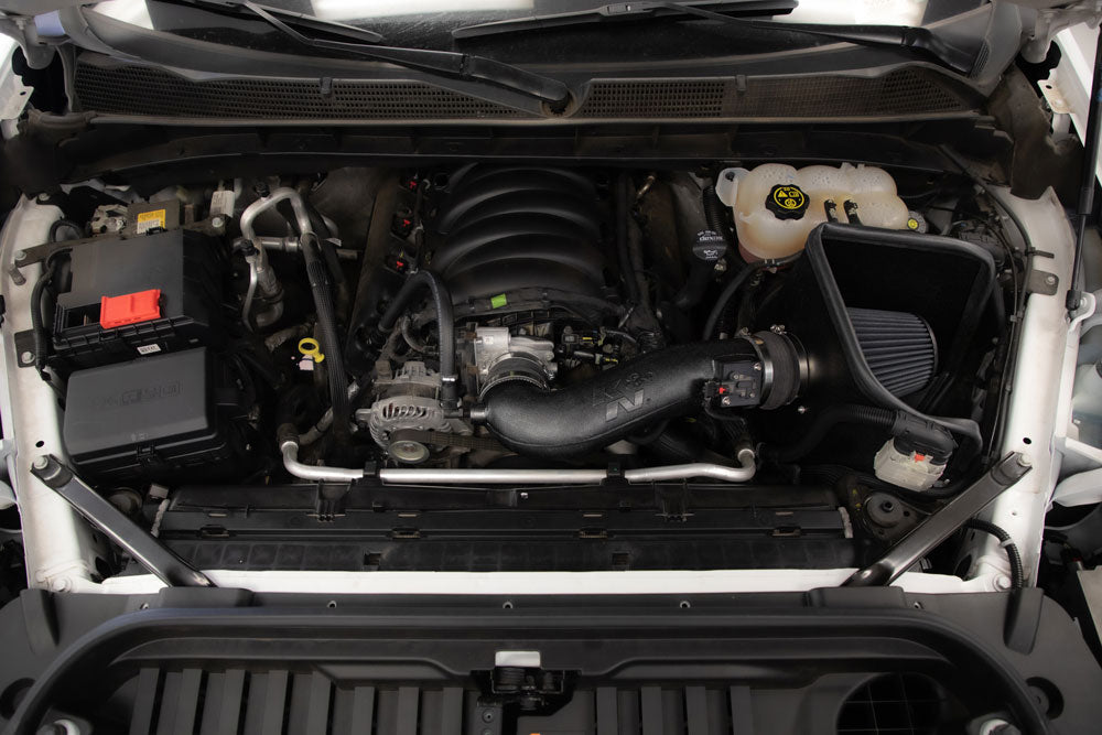 K&N 30-3110 Performance Air Intake System for Select Cadillac Escalade, Cadillac Escalade ESV, Chevrolet Silverado 1500, Chevrolet Silverado LTD, Chevrolet Suburban, Chevrolet Tahoe, GMC Sierra, GMC Sierra 1500, GMC Sierra Limited, GMC Yukon, GMC Yukon XL