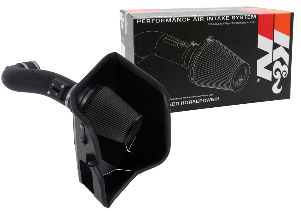 K&N 30-3110 Performance Air Intake System for Select Cadillac Escalade, Cadillac Escalade ESV, Chevrolet Silverado 1500, Chevrolet Silverado LTD, Chevrolet Suburban, Chevrolet Tahoe, GMC Sierra, GMC Sierra 1500, GMC Sierra Limited, GMC Yukon, GMC Yukon XL