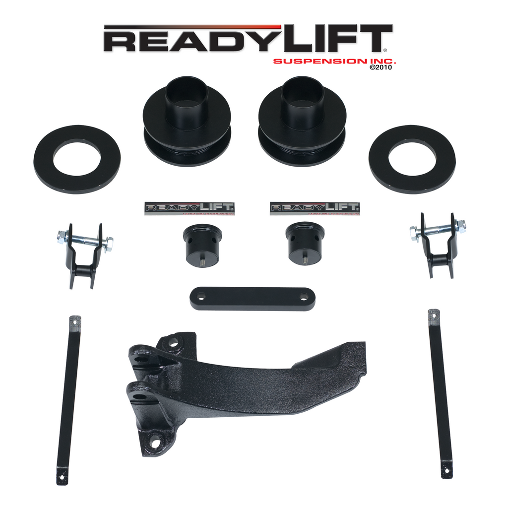 ~(30-Lbs.-17X13x8)~-2.5-Front-Leveling-Kit-With-Track-Bar-Bracket-Ford-F250F350F450-2005-2007