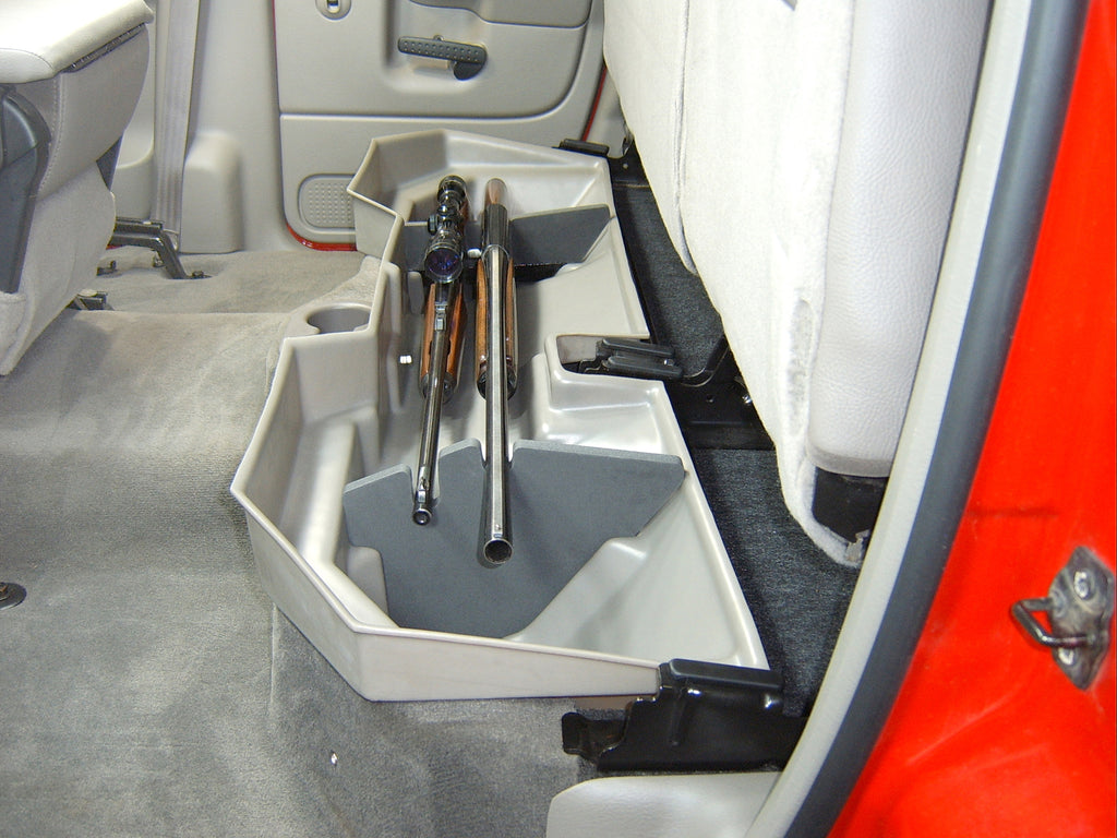 DU-HA 30017 DÜHA 30017 Underseat Storage/Gun Case - Dark Gray for Select Dodge Ram 1500, Dodge Ram 2500, Dodge Ram 3500, Ram 1500, Ram Classic, Ram 2500, Ram