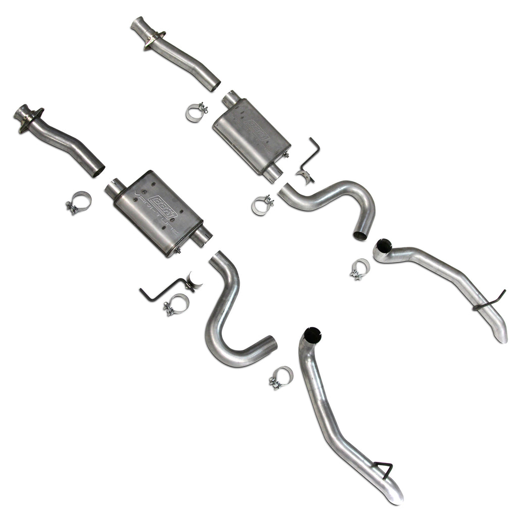BBK Performance Parts 3002 1987-1993 MUSTANG GT ONLY VARITUNE FULL CAT BACK EXHAUST SYSTEM for Select Ford Mustang